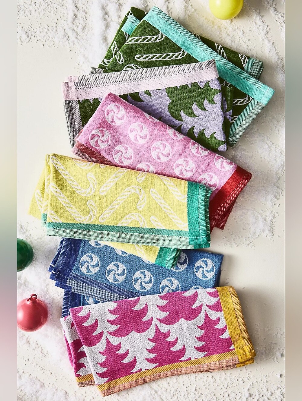 Anthropologie Kringle Jacquard Napkins, Set of 6